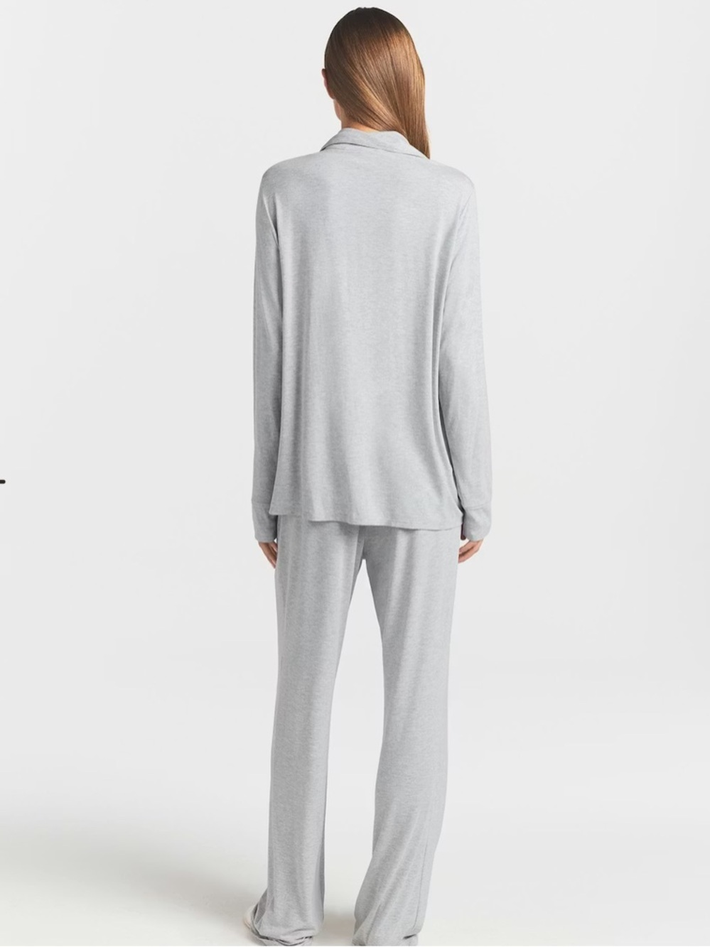 SKIMS Sleep Long Sleep Set Light Heather Grey NWT - Picture 3 of 9